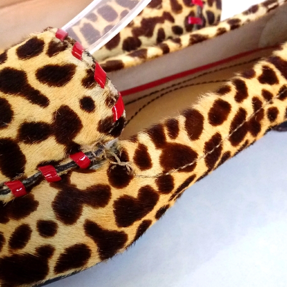 Kate Spade New York Sadie Calf Hair Leopard Flats Size 6 - Picture 10 of 10